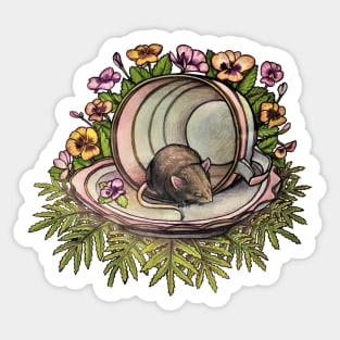 Teacup Mouse Sticker